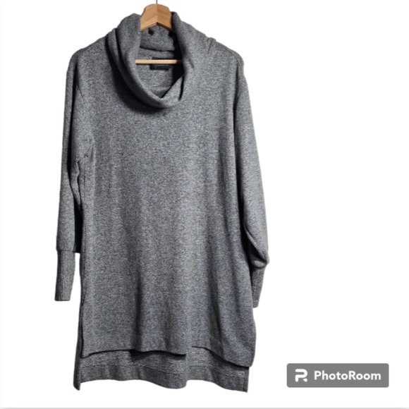 Maeve by Anthropologie Grey Hi-Lo Cowl Neck Sweater Size Medium - Picture 1 of 9